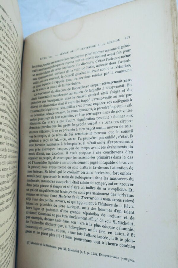 Robespierre Histoire de Robespierre d'après des papiers de famille les sources.. – Image 5