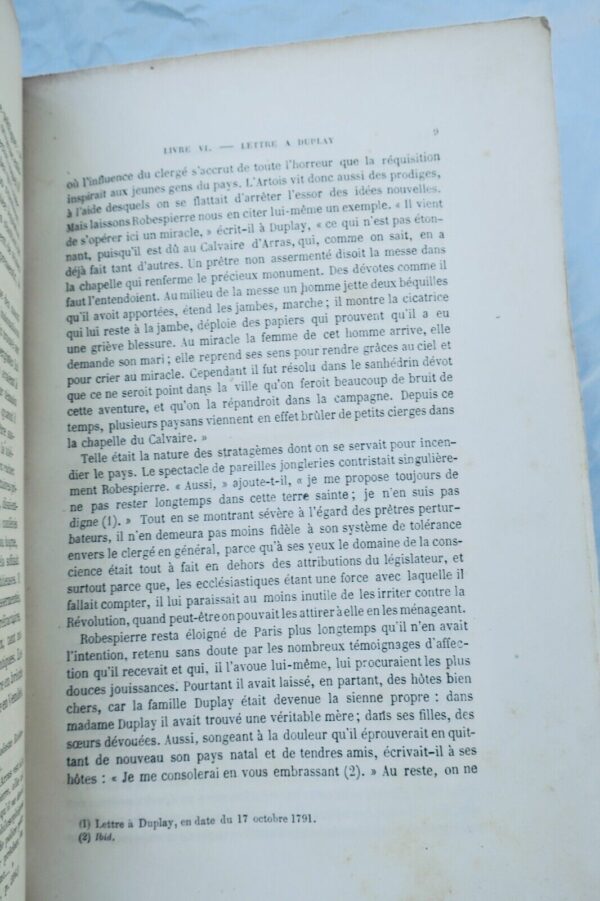 Robespierre Histoire de Robespierre d'après des papiers de famille les sources.. – Image 7