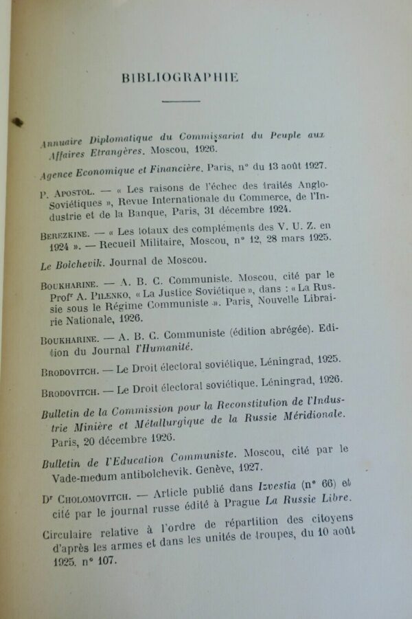 Russie des Soviets. Faits et documents 1928 – Image 7