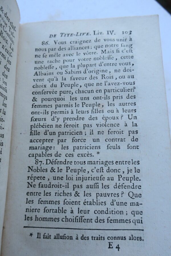 SALLUSTE - TITE-LIVE - MILLOT abbé Harangues choisies des historiens latins 1776 – Image 7