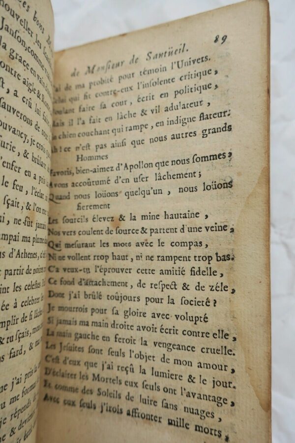 SANTEUILLIANA OU LES BONS MOTS DE MONSIEUR DE SANTEUIL 1710 – Image 6