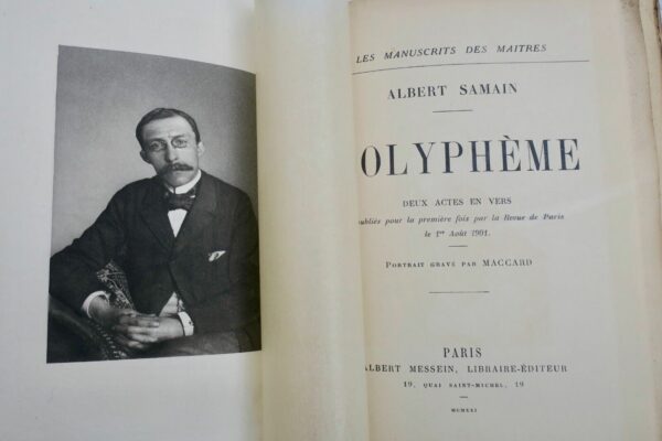 Samain Albert Polyphème  1921