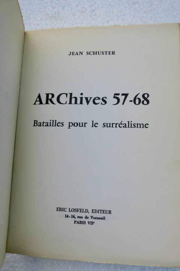 Surréalisme Schuster Jean Archives 57/68 - Batailles pour le surréalisme – Image 8