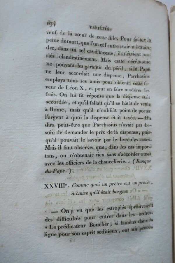 TAXES des Parties Casuelles de la Boutique du Pape 1820 – Image 11