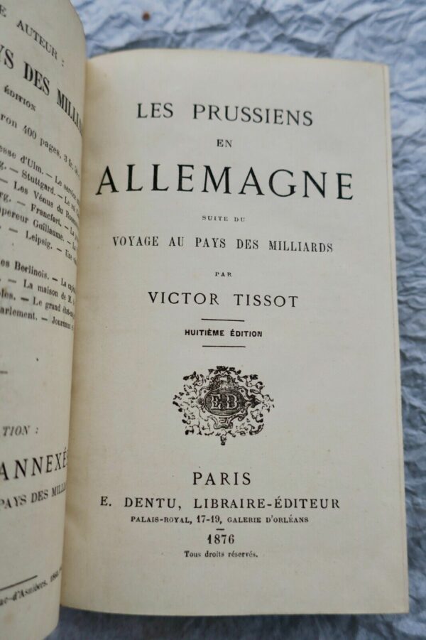 TISSOT VICTOR Les prussiens en Allemagne. suite du voyage au pays des milliards – Image 3