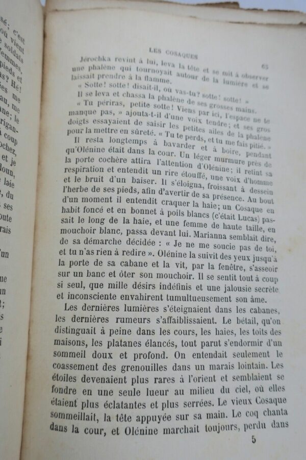 TOLSTOÏ. Comte Léon. Les cosaques. Souvenirs de Sébastopol. 1886 – Image 7