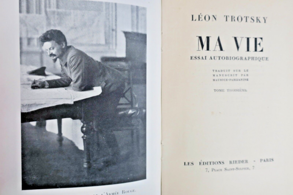 TROTSKY Lev Davidovitch Bronstein, dit Léon Ma vie. Essai autobiographique – Image 3