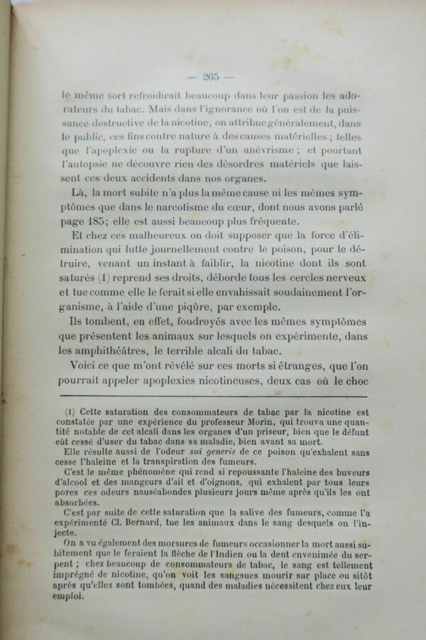 Tabac Physiologie sociale LE TABAC qui contient le plus violent des poisons 1898 – Image 5