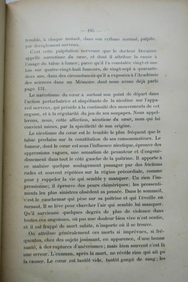 Tabac Physiologie sociale LE TABAC qui contient le plus violent des poisons 1898 – Image 6