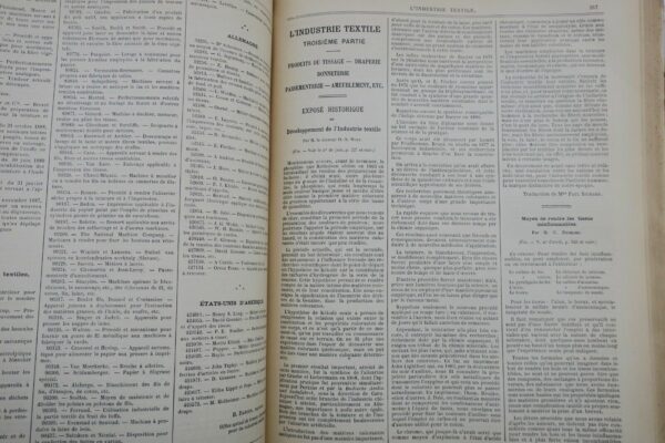 Textile moniteur de la filature du tissage des apprets de la teinture 1890 – Image 5