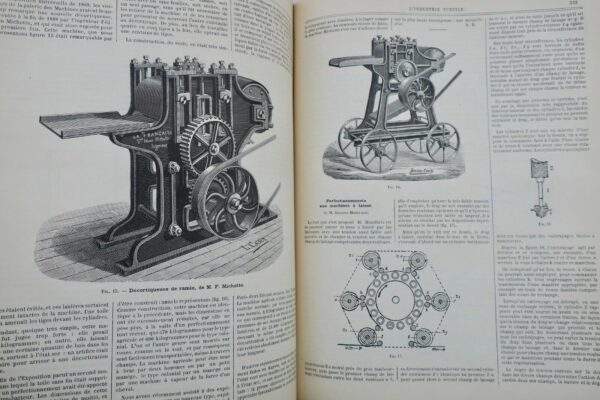 Textile moniteur de la filature du tissage des apprets de la teinture 1890