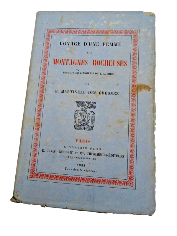 USA Voyage d'une femme aux Montagnes rocheuses 1888