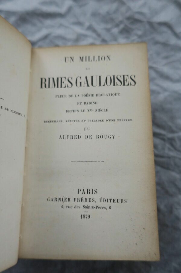 Un Million de Rimes gauloises MINI 75 x 115 mm. 1879 – Image 5