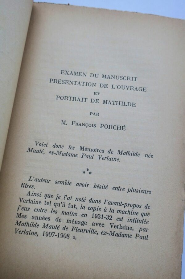 VERLAINE (ex-Madame Paul) MEMOIRES DE MA VIE + dédicace – Image 4