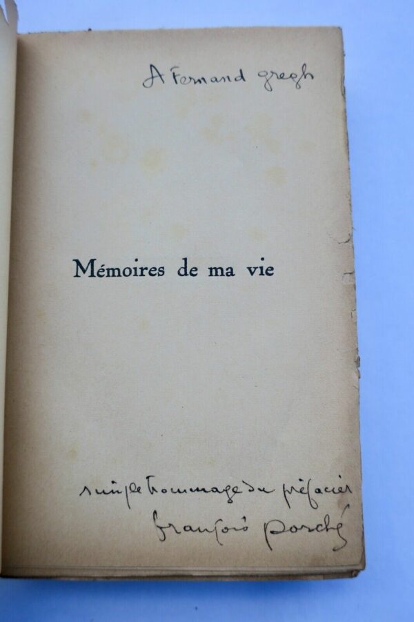 VERLAINE (ex-Madame Paul) MEMOIRES DE MA VIE + dédicace