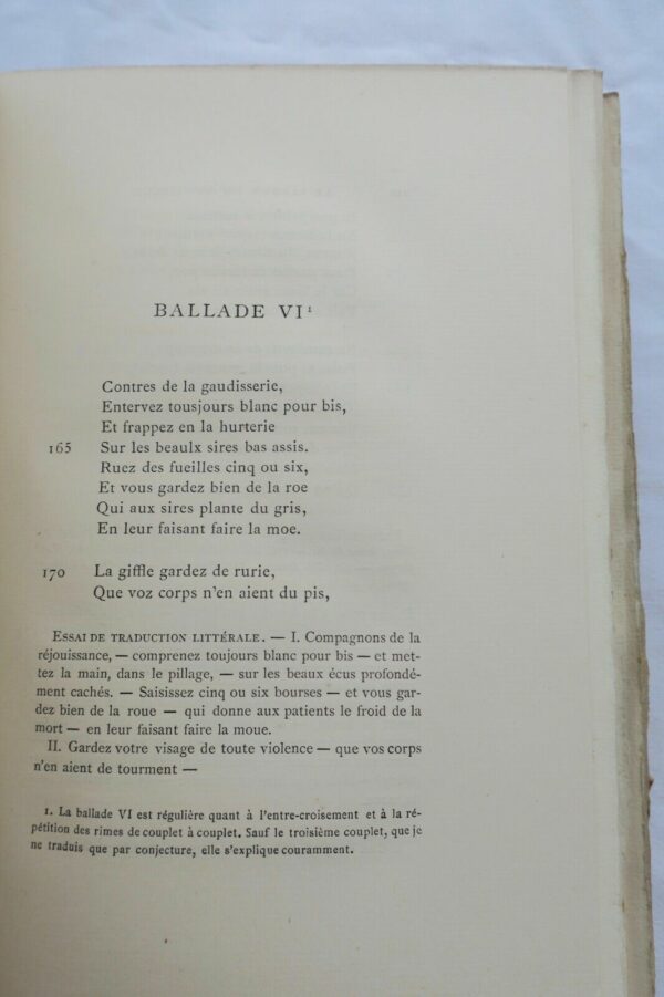 VILLON Le Jargon et Jobelin.. dictionnaire analytique du jargon 1889 – Image 4