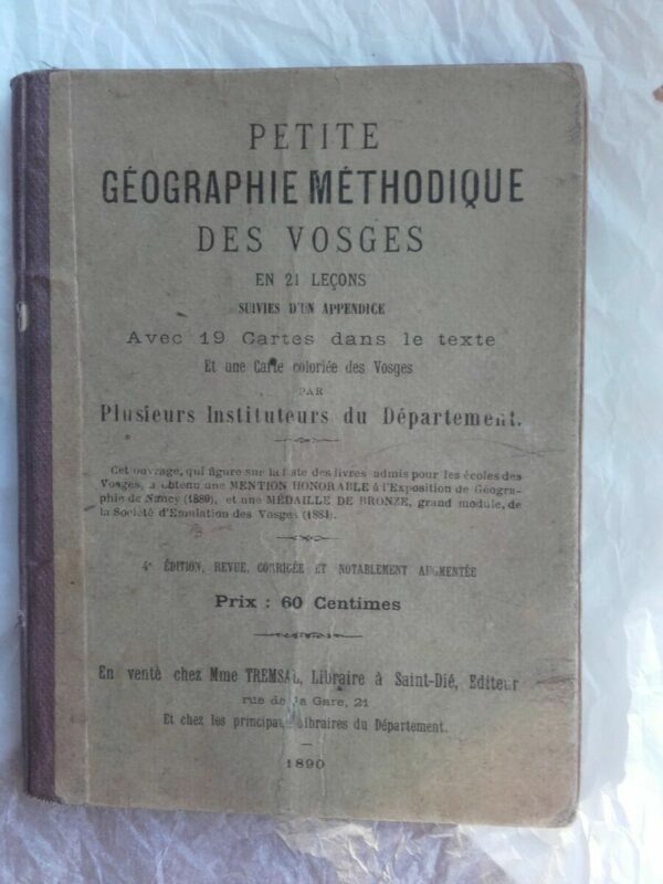 VOSGES PETITE GEOGRAPHIE METHODIQUE DES VOSGES – Image 3