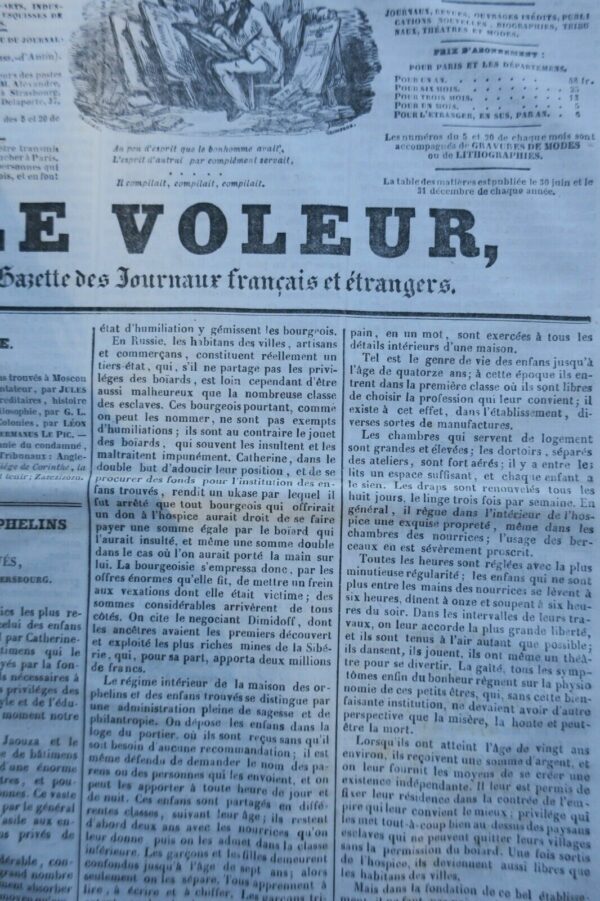 Voleur, gazette des journaux français et étrangers. (1835, 2e semestre) – Image 4