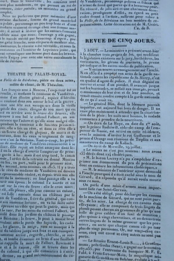 Voleur, gazette des journaux français et étrangers. (1835, 2e semestre) – Image 6