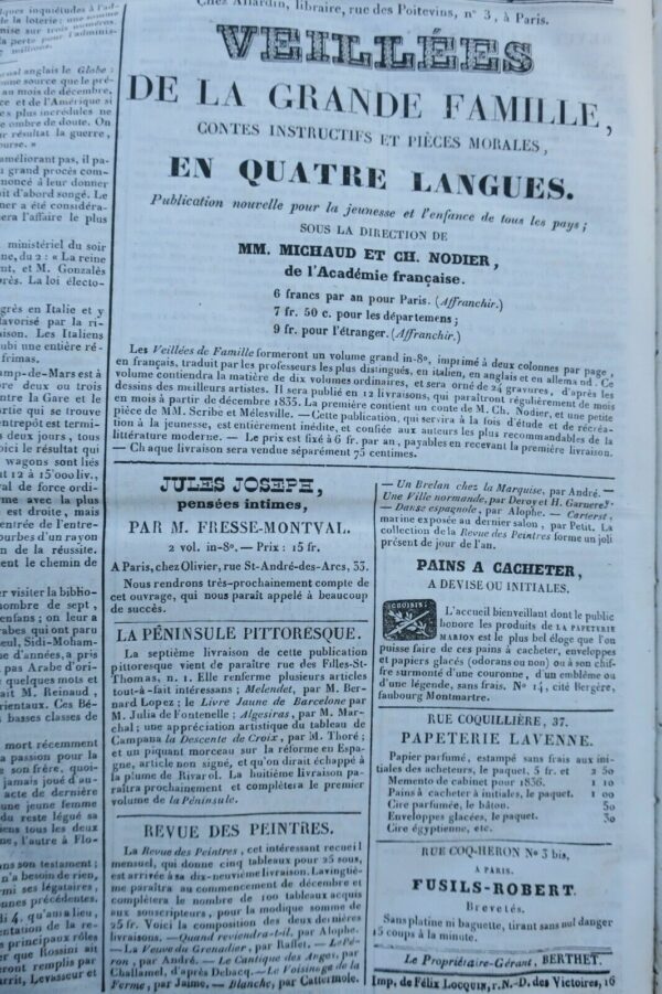 Voleur, gazette des journaux français et étrangers. (1835, 2e semestre) – Image 8