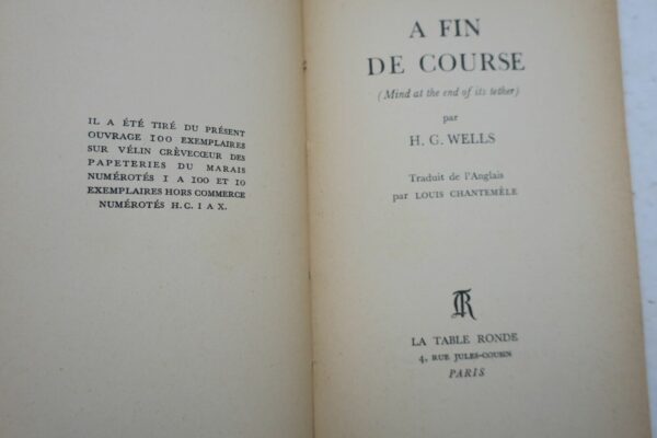 WELLS H.G. A fin de course – Image 7