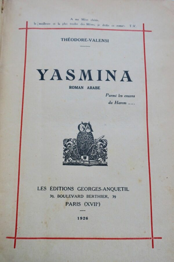 YASMINA - ROMAN ARABE 1926 – Image 4