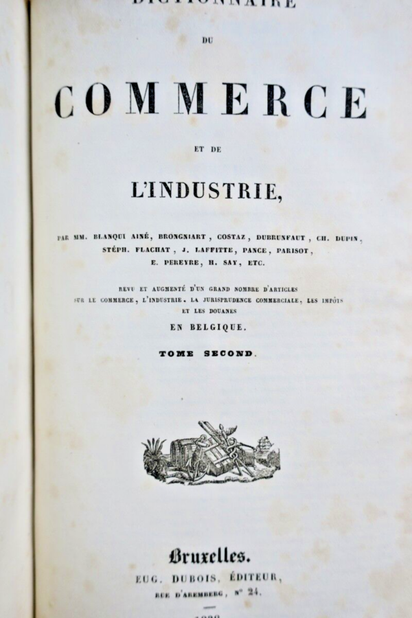 commerce Dictionnaire du commerce et de l’industrie 1837 – Image 5