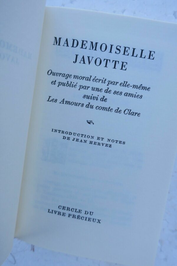 érotique Mademoiselle Javotte : Ouvrage moral écrit par elle-même – Image 6