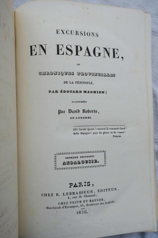 espagne Excursions en Espagne, ou chroniques provinciales de la péninsule 1836 – Image 8