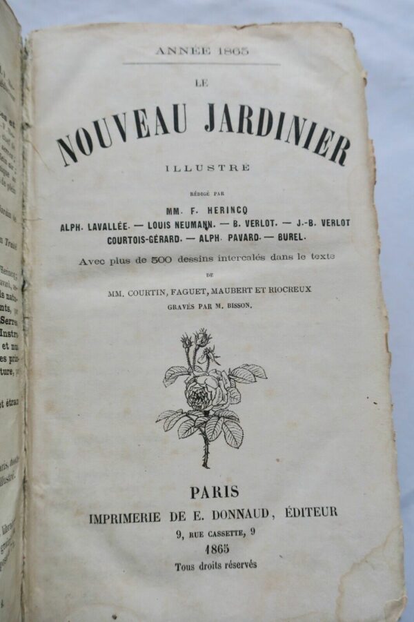 jardin Le nouveau jardinier illustré 1865 – Image 3