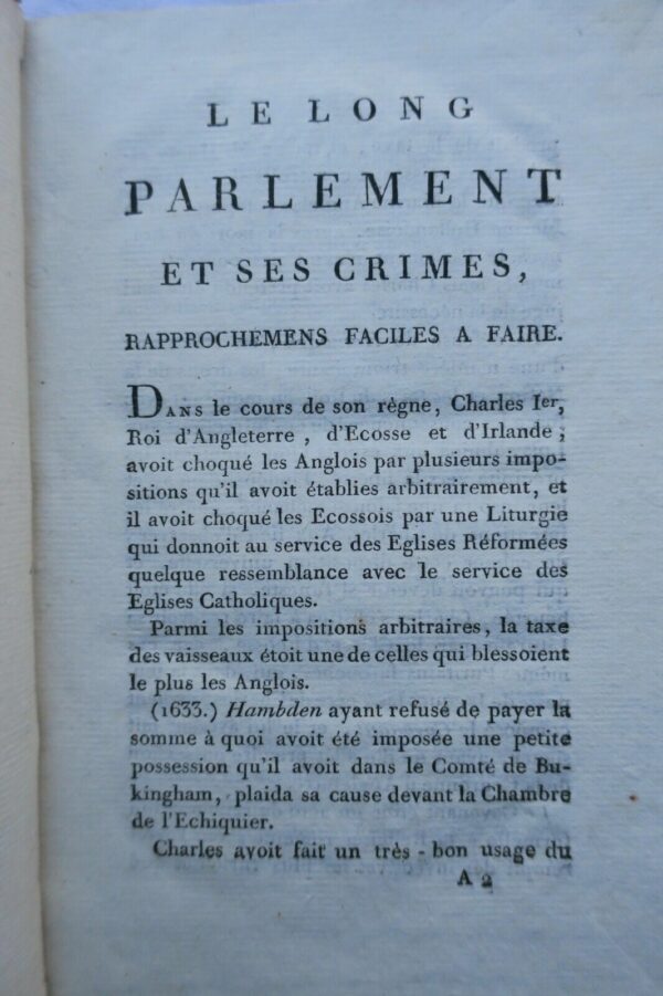 révolution Le long Parlement et ses crimes, rapprochemens faciles a faire 1790 – Image 9