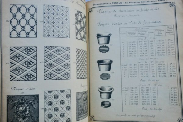 tolerie cuivrerie et fontes établissements Renaud tarif général 1929 – Image 3