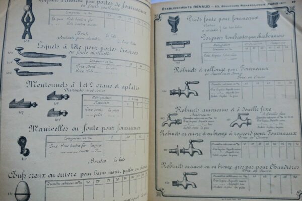 tolerie cuivrerie et fontes établissements Renaud tarif général 1929 – Image 8