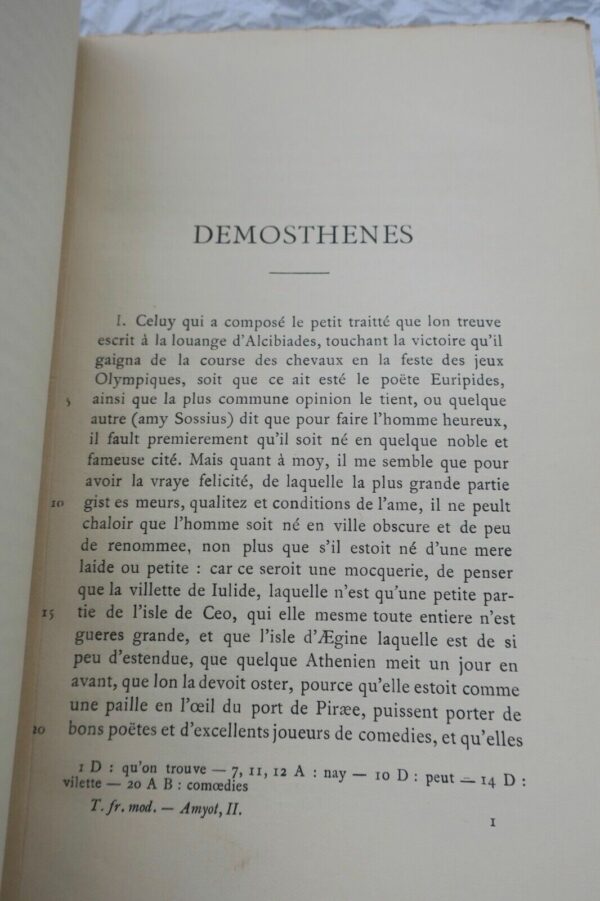 vies des hommes illustres grecs et romains. Démosthènes et Ciceron 1924 – Image 4