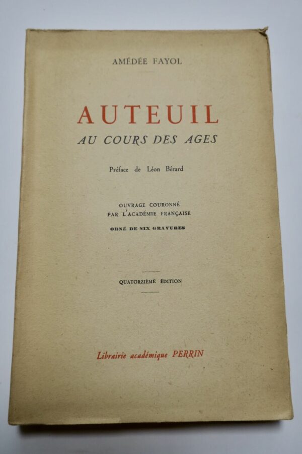 AUTEUIL AU COURS DES AGES 1947 – Image 3