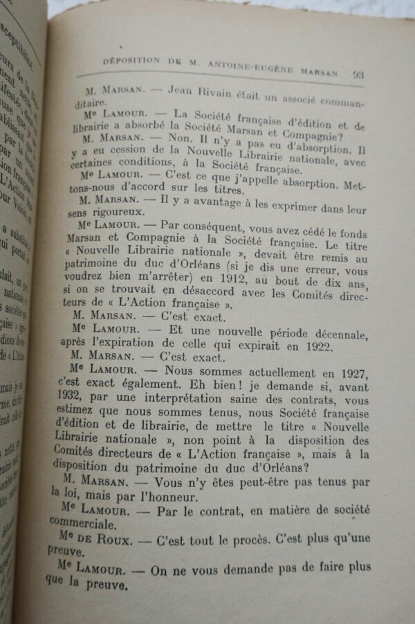 Action française Georges VALOIS Basile ou la politique de la calomnie 1927 – Image 8