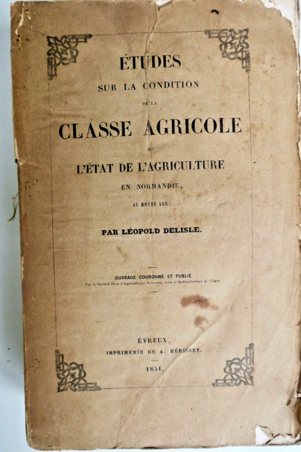 Agriculture en Normandie 1851