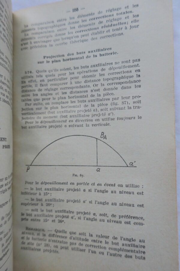 Artillerie Instruction Générale sur le Tir de l'Artillerie. 1939 – Image 9