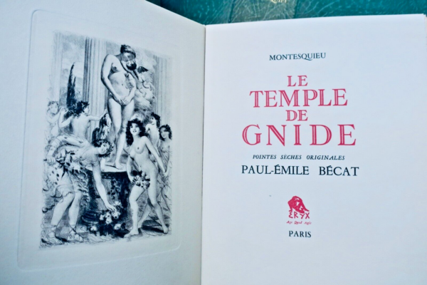 BECAT  MONTESQUIEU  Le Temple de Gnide