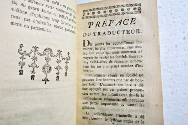 BECCARIA Traité des délits et des Peines 1771 – Image 8