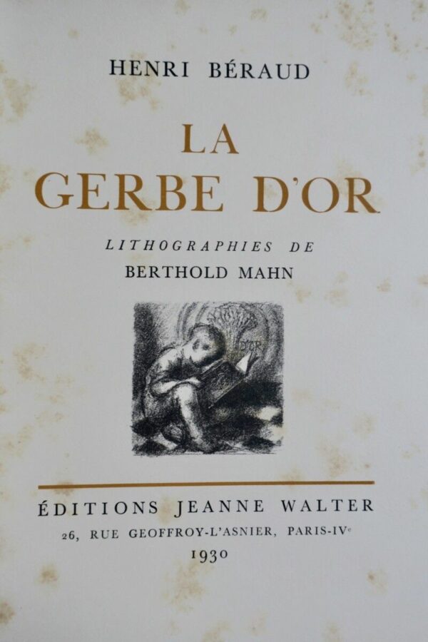 BERAUD  La Gerbe d’ Or. Lithographies de Berthold Mahn – Image 8