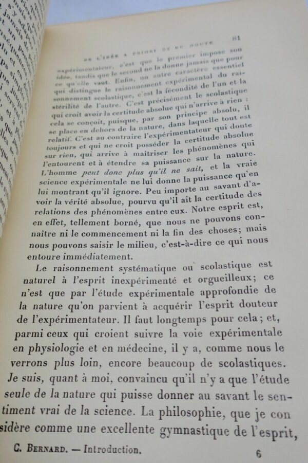 BERNARD (Claude); Introduction à l'étude de la Médecine Expérimentale 1912 – Image 7