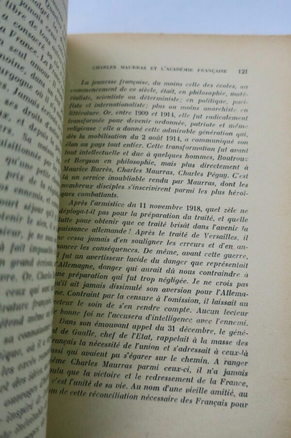 BORDEAUX, Henry. Charles Maurras et l'Académie Française + dédicace – Image 5