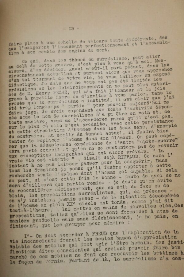 Breton (André) Situation du Surréalisme entre les deux guerres PRE-ORIGINAL – Image 4
