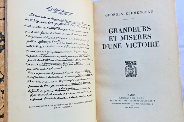 CLEMENCEAU  Grandeurs et misères d'une victoire – Image 5