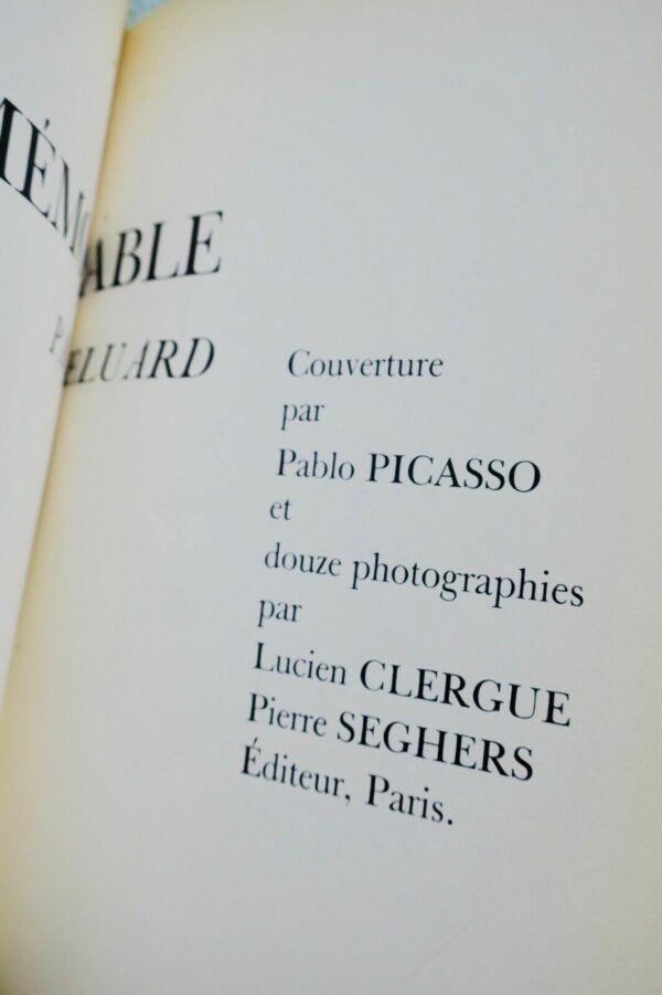 CLERGUE ÉLUARD Paul  Corps mémorables PICASSO – Image 8