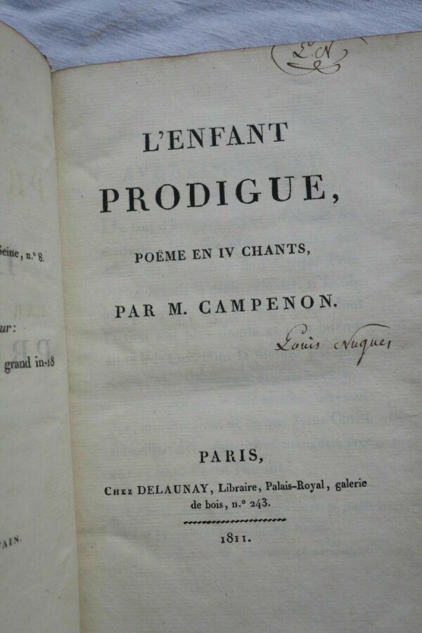 Campenon L'enfant prodigue, poème en IV chants.1811 – Image 10