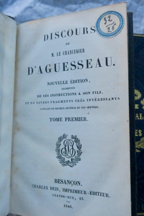 Chancelier d'Aguesseau Discours de M. Le Chancelier d'Aguesseau 1846 – Image 6