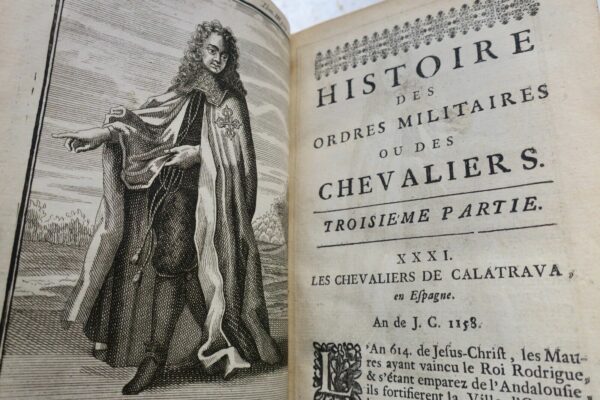 Chevalerie  Histoire des ordres militaires ou des chevaliers 1721 – Image 6