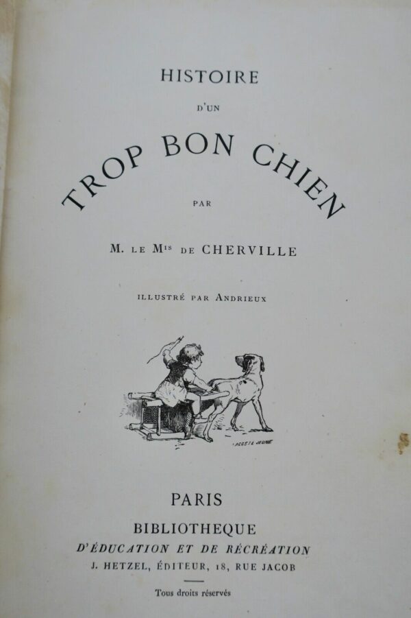 Chien Histoire d'un trop bon chien Hetzel – Image 10